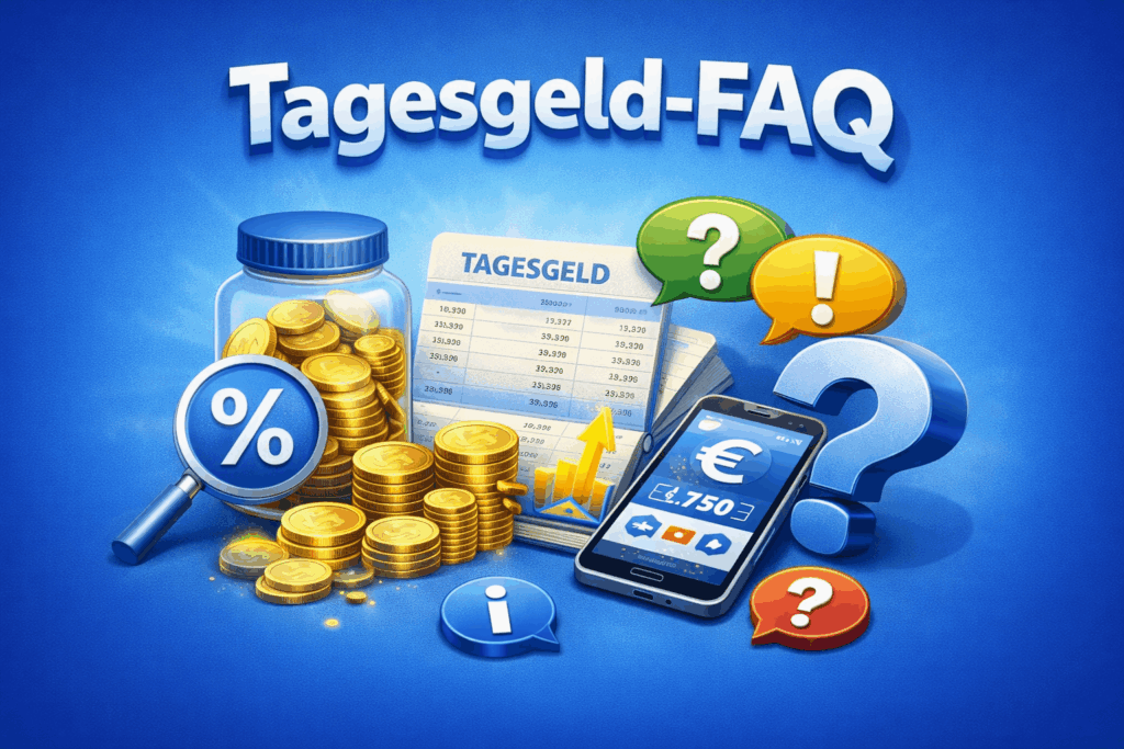 Tagesgeld-FAQ Beitragsbild